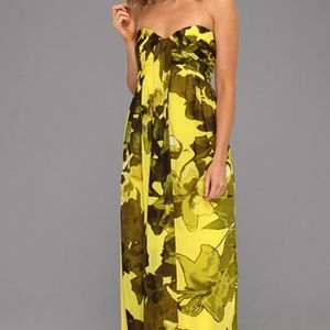 Jessica Simpson Yellow Maxi Dress 12 NWT